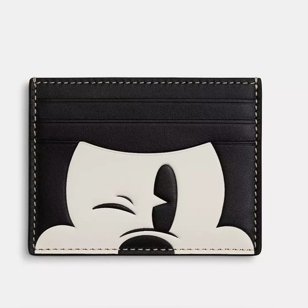Disney X Coach Slim Id Card Case With Wink Mickey Mouse - Picture 1 of 4